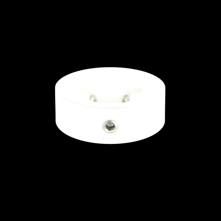 Barefoot Buttons V1 Standard Footswitch Button, White (machined p.o.m. plastic) - For Common 3PDT Switches