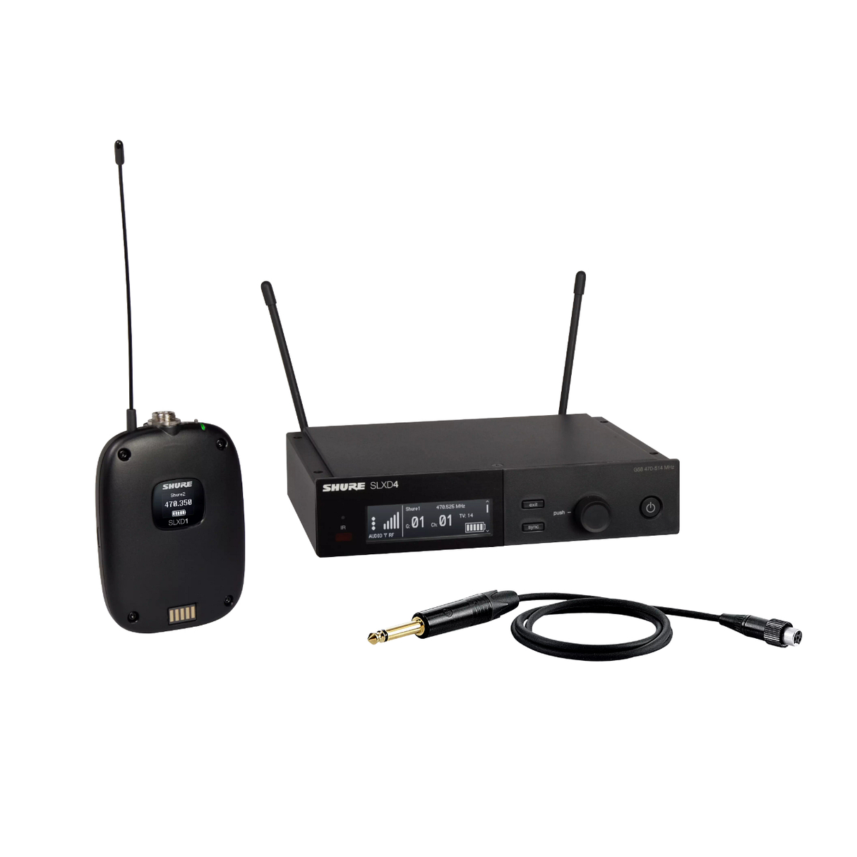 Shure SLXD14 Wireless Bodypack System - G58 Band - New