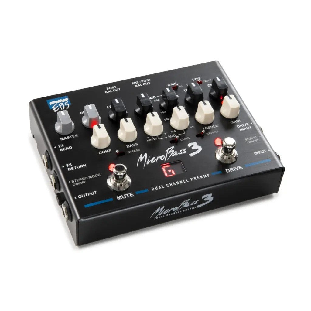 EBS MicroBass 3 2-Channel Preamp Pedal