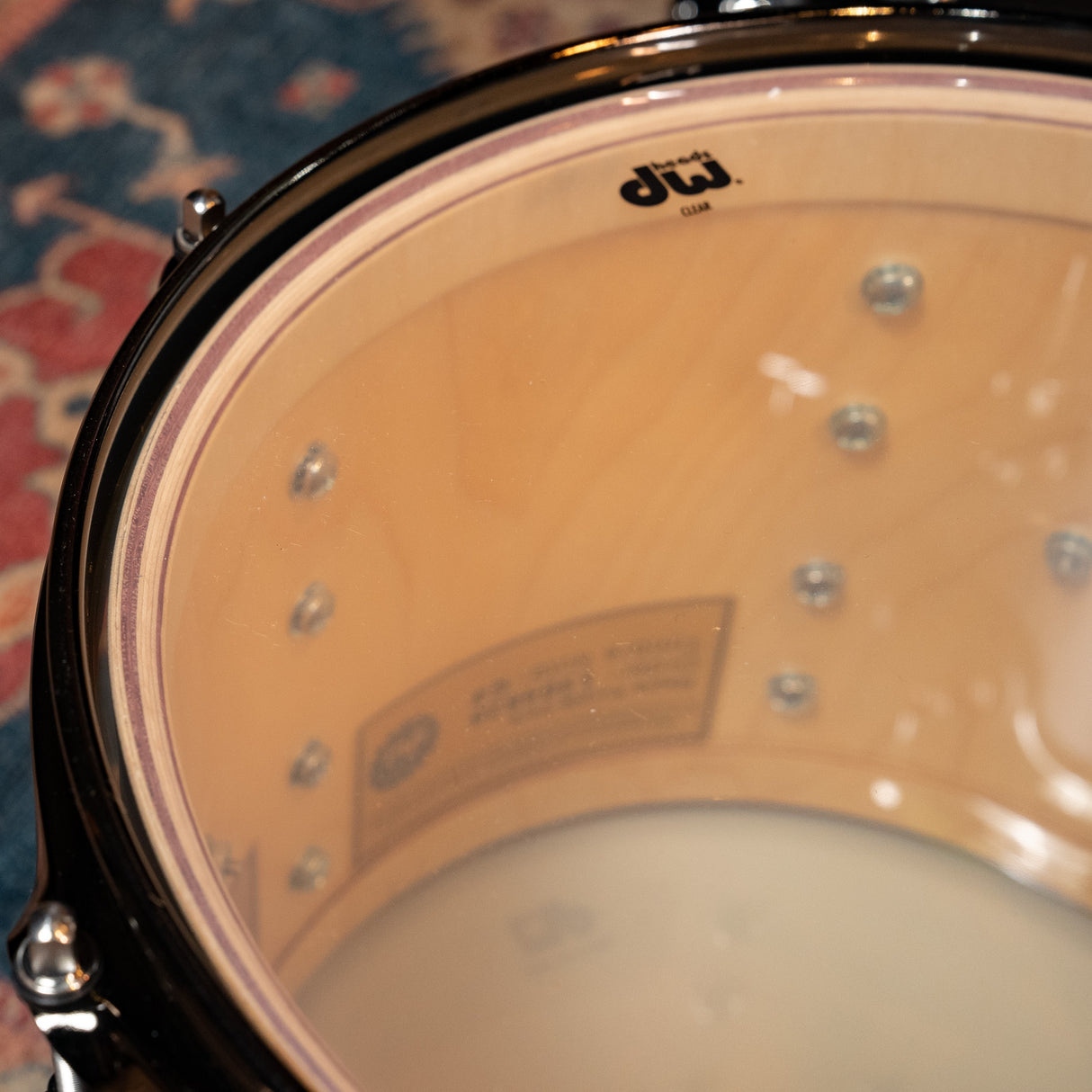 DW Collector's 4-Piece PurpleCore Purpleheart Wood Core Shell Pack - Black