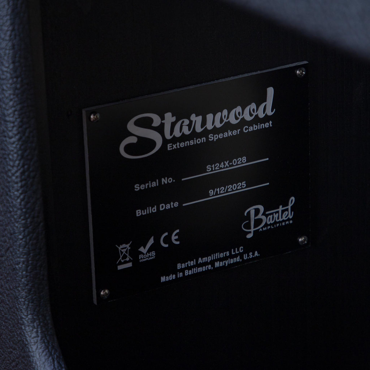 Bartel Starwood 1x12-Inch Guitar Cabinet - British Black - New