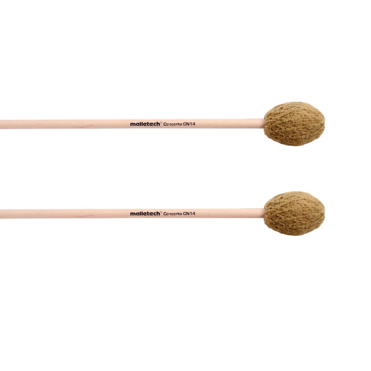 Malletech CN14 Concerto Series Multi-Toned Mallets (Pair) - Khaki