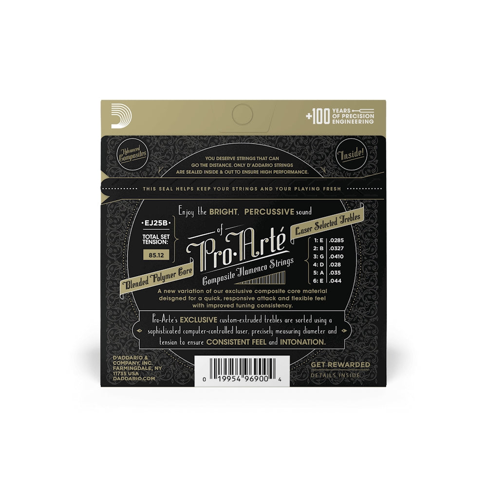D'Addario EJ25B Flamenco Tension Composite Core Classical Guitar Strings