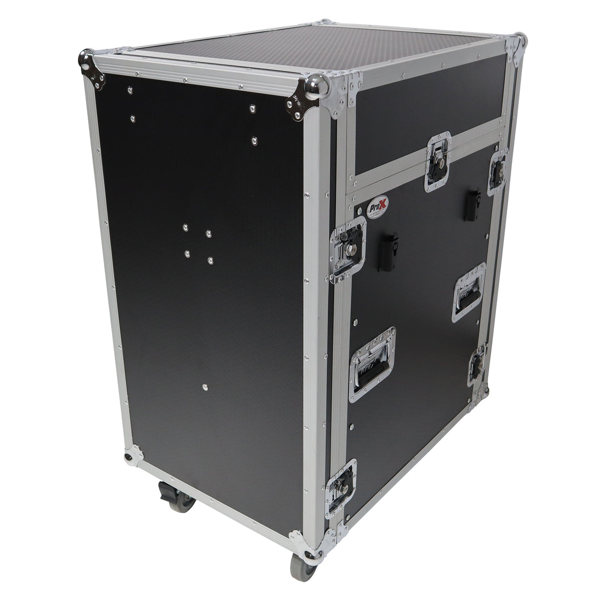 ProX T-16MRSS13ULT Universal 19 Rack-mount Mixer with 13U Top and 16U Front with 2 Side Work Tables