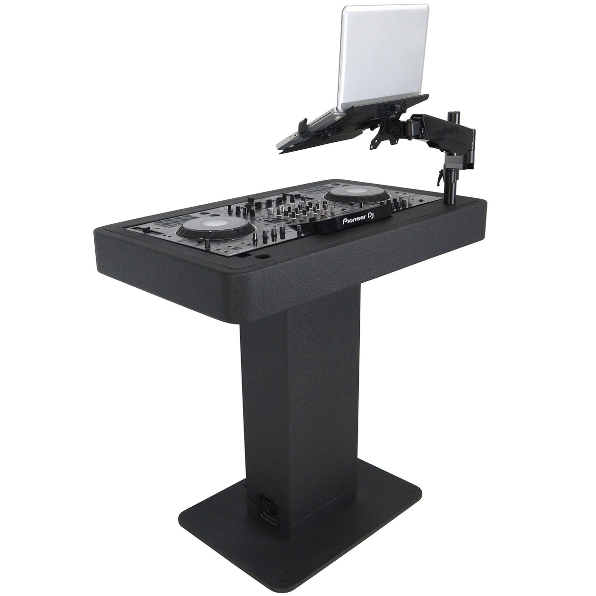 ProX XZF-DJCTBL Control Tower DJ Podium for Pioneer DDJ-REV7 XDJ-XZ FLX10 RANE Four - Black Finish