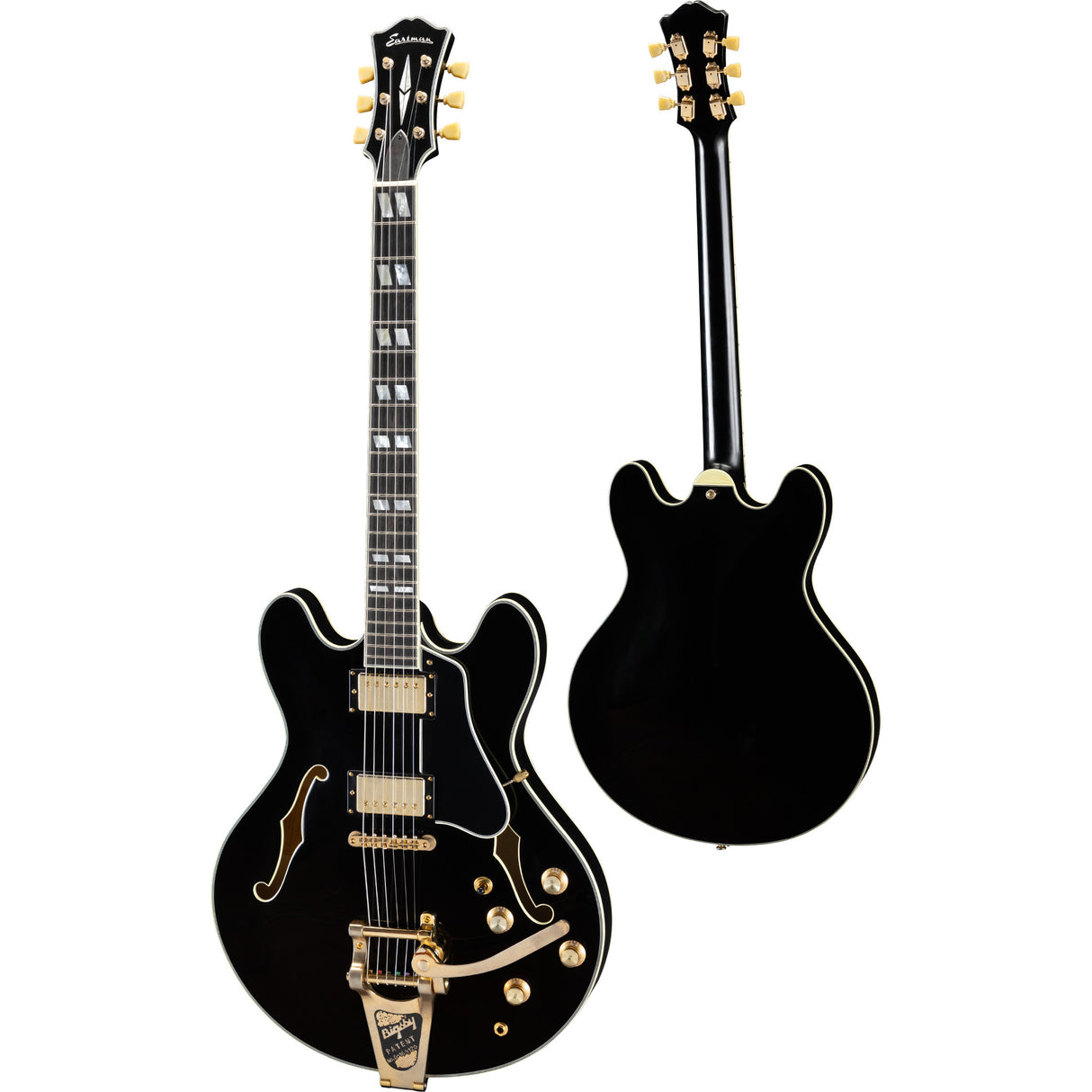 Eastman Limited Edition T59/TV-B Semi-Hollowbody Electric Guitar - Black