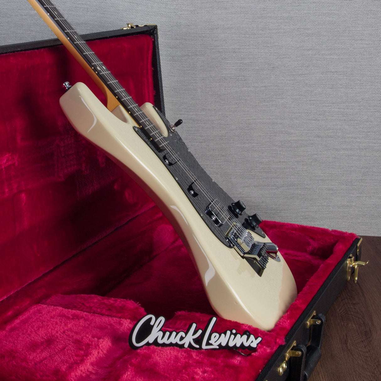 Lerxst Alex Lifeson Signature Electric Guitar with Floyd Rose - Limelight Cream - #24308413