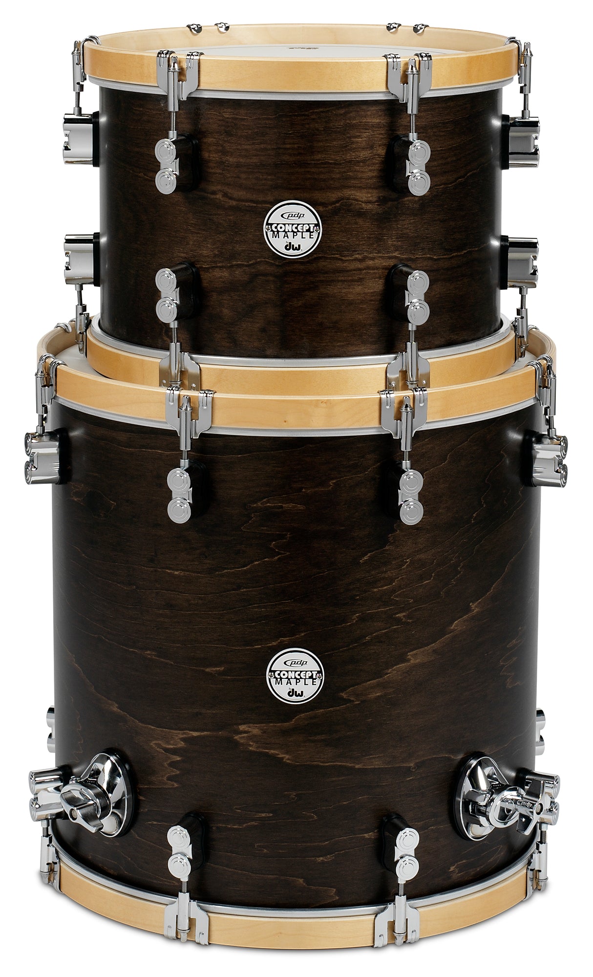 PDP PDCCTMPK02TN Concept Maple Classic Tom Pack - Walnut / Natural