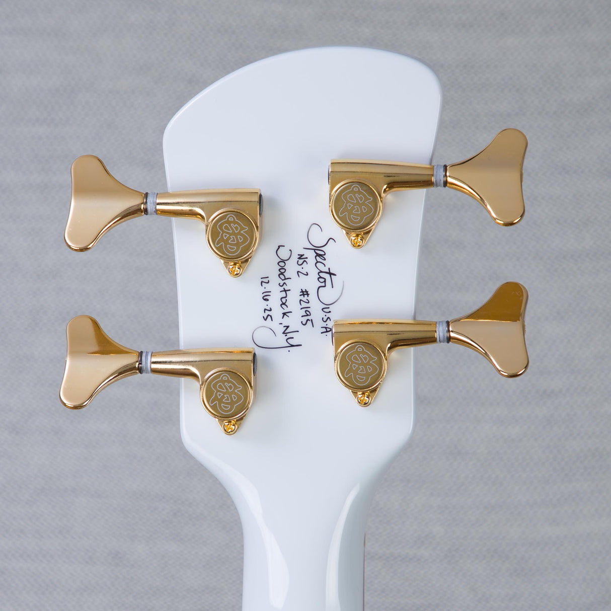 Spector USA Custom NAMM 2026 NS-2 Kramer Era Electric Bass Guitar - White - #2195