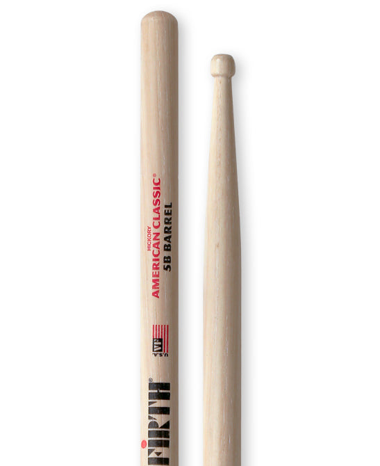 Vic Firth 5ABRL American Classic 5A Barrel Tip Drumsticks