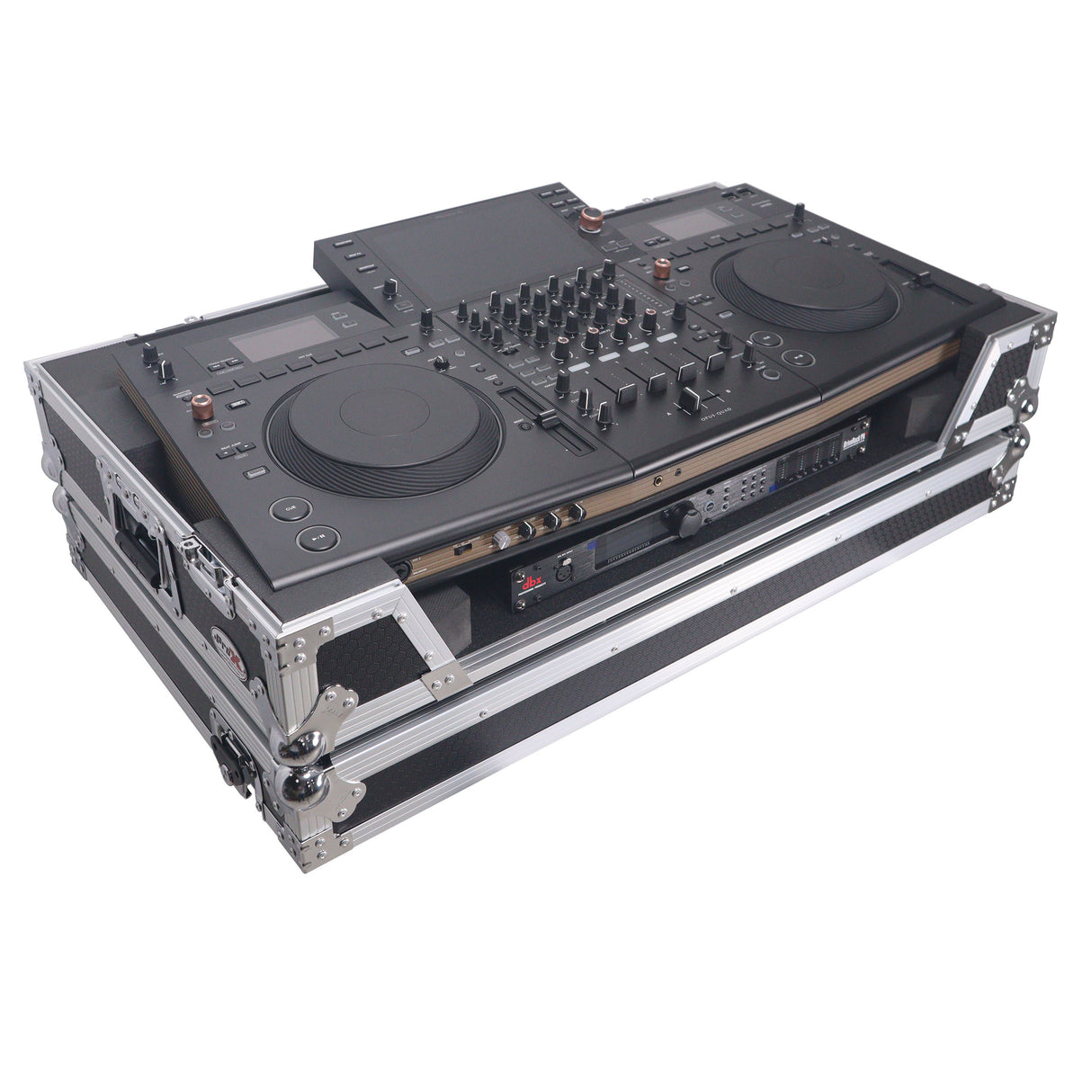 ProX XS-OPUSQUADW ATA Flight Style Road Case with 1U Rack Space and Wheels