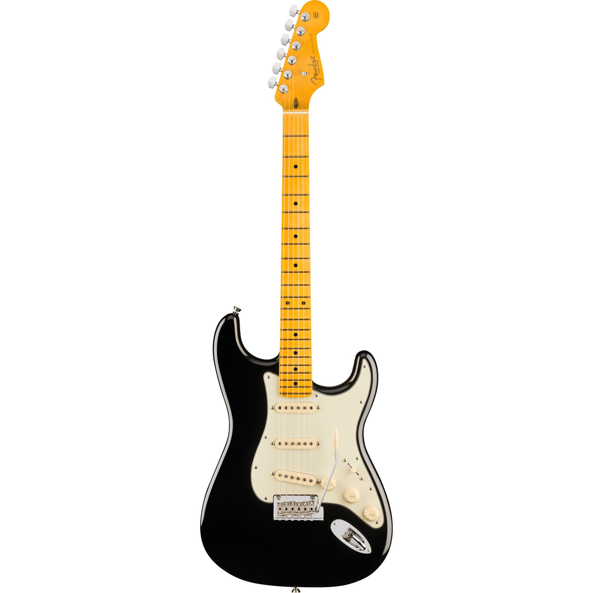 Fender American Professional Stratocaster Electric Guitar, Maple Fingerboard - Black