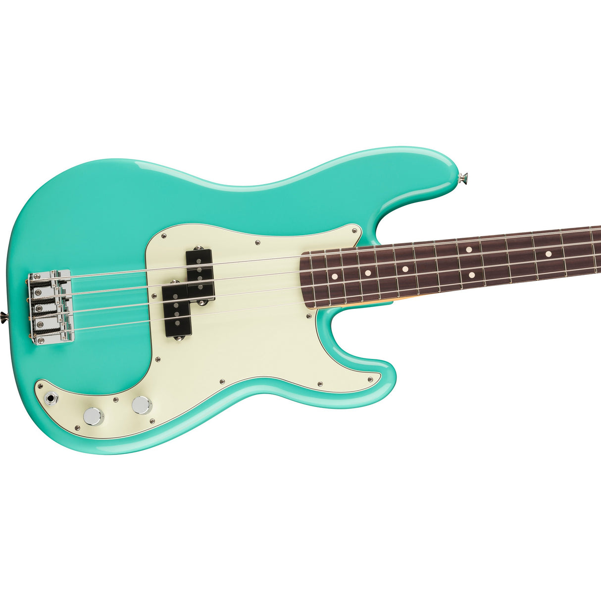 Fender 75th Anniversary Player II Precision Electric Bass Guitar, Rosewood Fingerboard - Seafoam Green