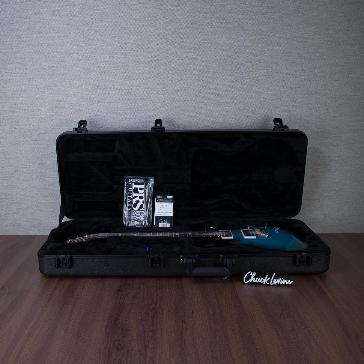 PRS Custom 24 Custom Color Electric Guitar - Carroll Blue Burst - #250415406