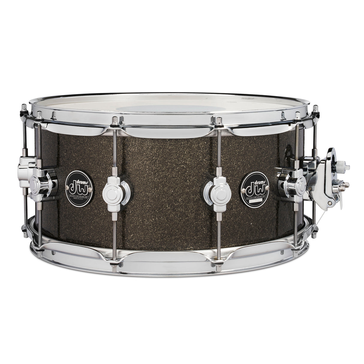 Drum Workshop 14" x 6.5" Performance Series Maple Snare Drum - Pewter Sparkle
