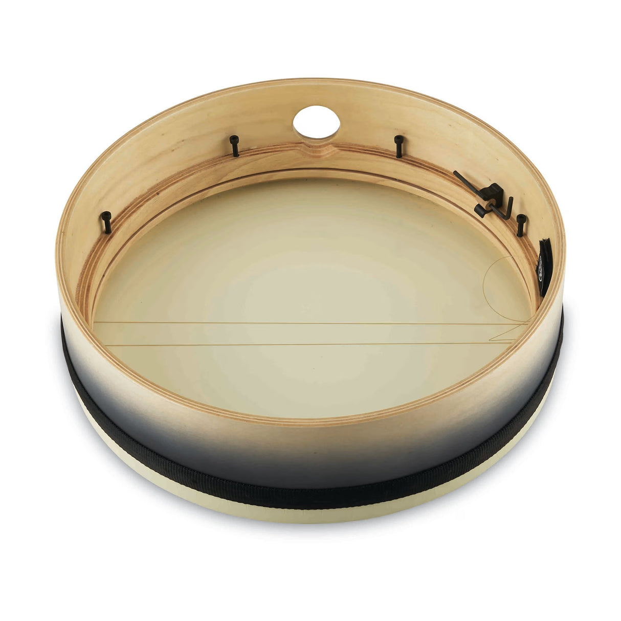 LP 14 x 4-Inch Tunable Bendir Frame Drum - Black-to-Natural Fade