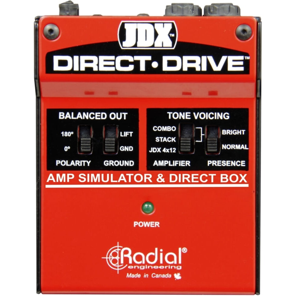 Radial Engineering JDX Direct Drive Guitar Effects Pedal - Mint, Open Box