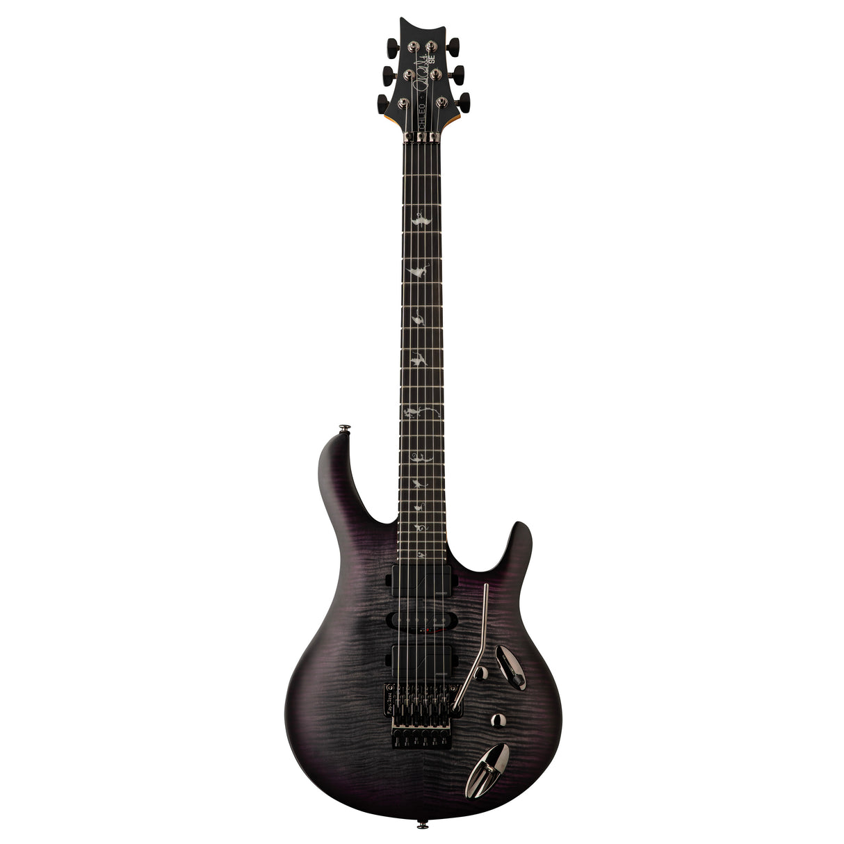 PRS SE Herman Li Chleo Signature Electric Guitar - Charcoal Purple Burst