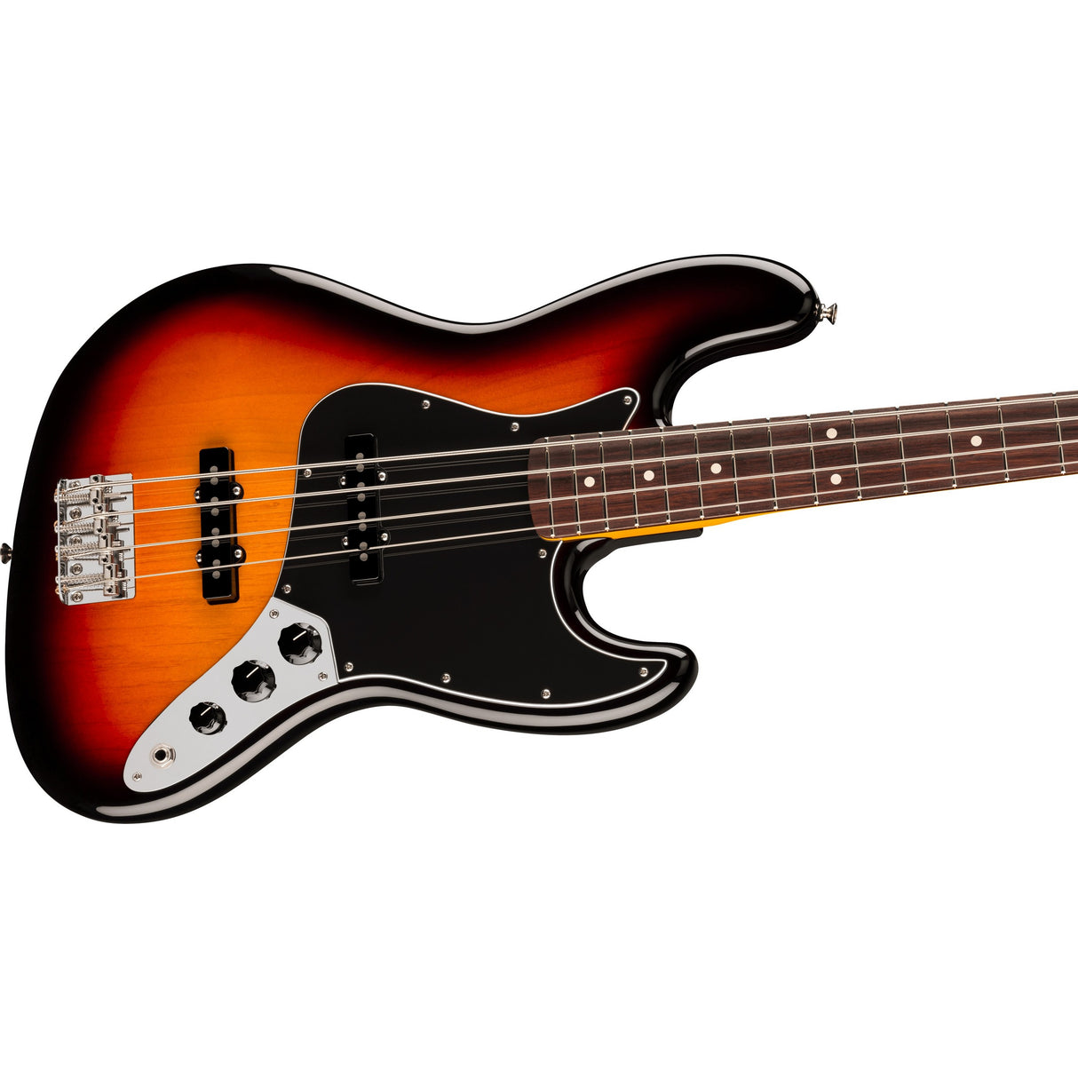 Fender American Professional Classic Jazz Electric Bass Guitar, Rosewood Fingerboard - 3-Color Sunburst