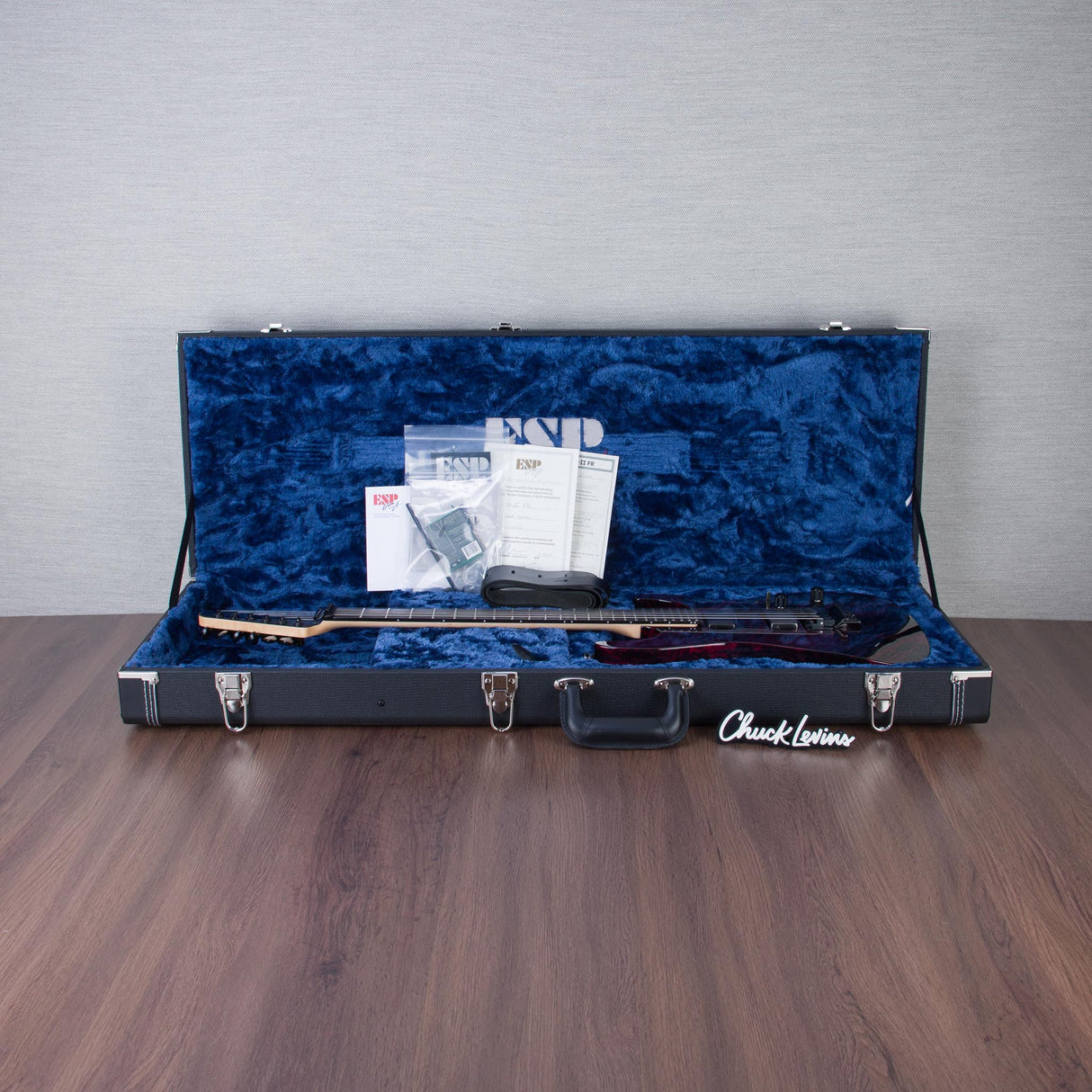 ESP USA M-II FR Electric Guitar - Blood Splatter - #US25150