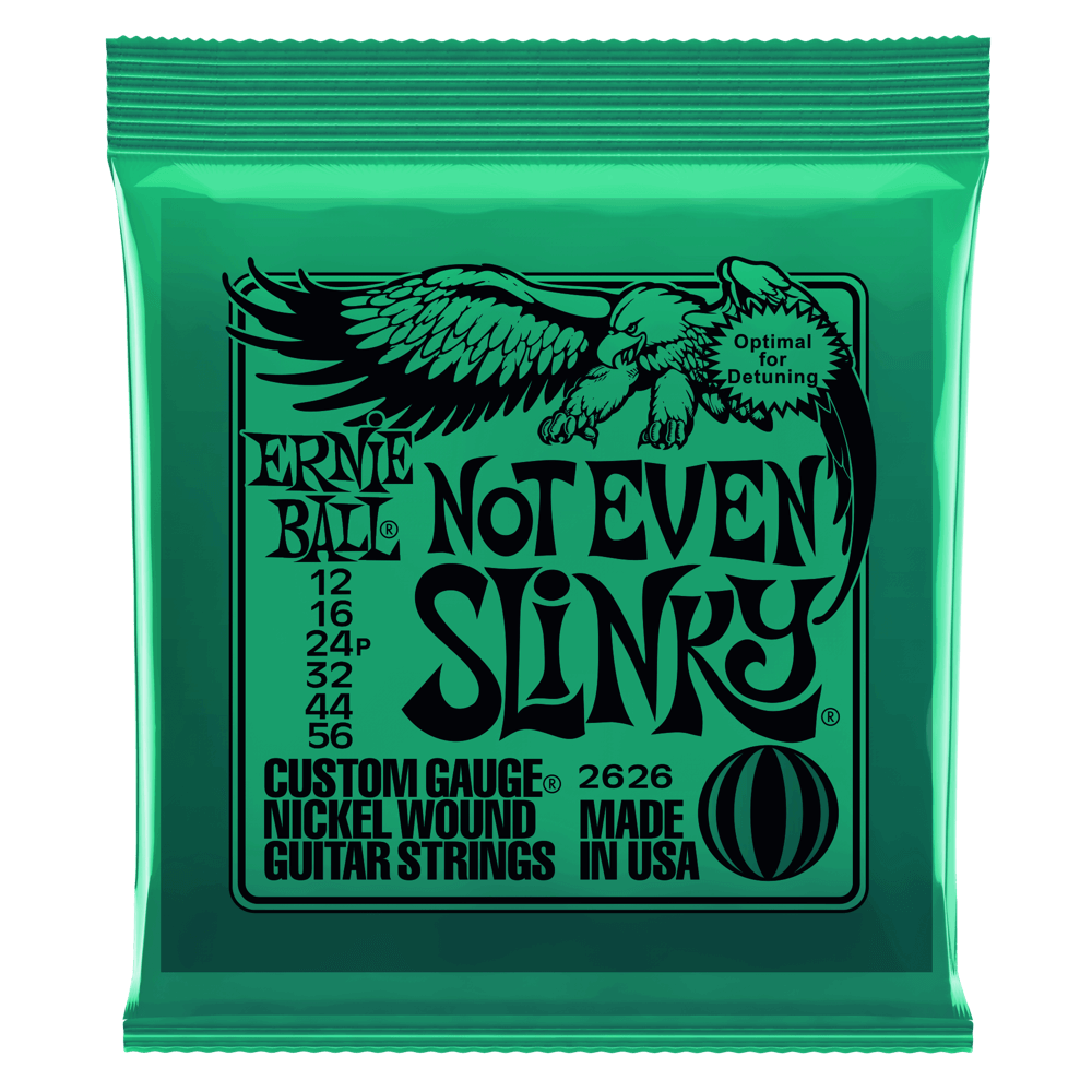 Ernie Ball Not Even Slinky Nickel Wound Electric Guitar Strings .12-.56