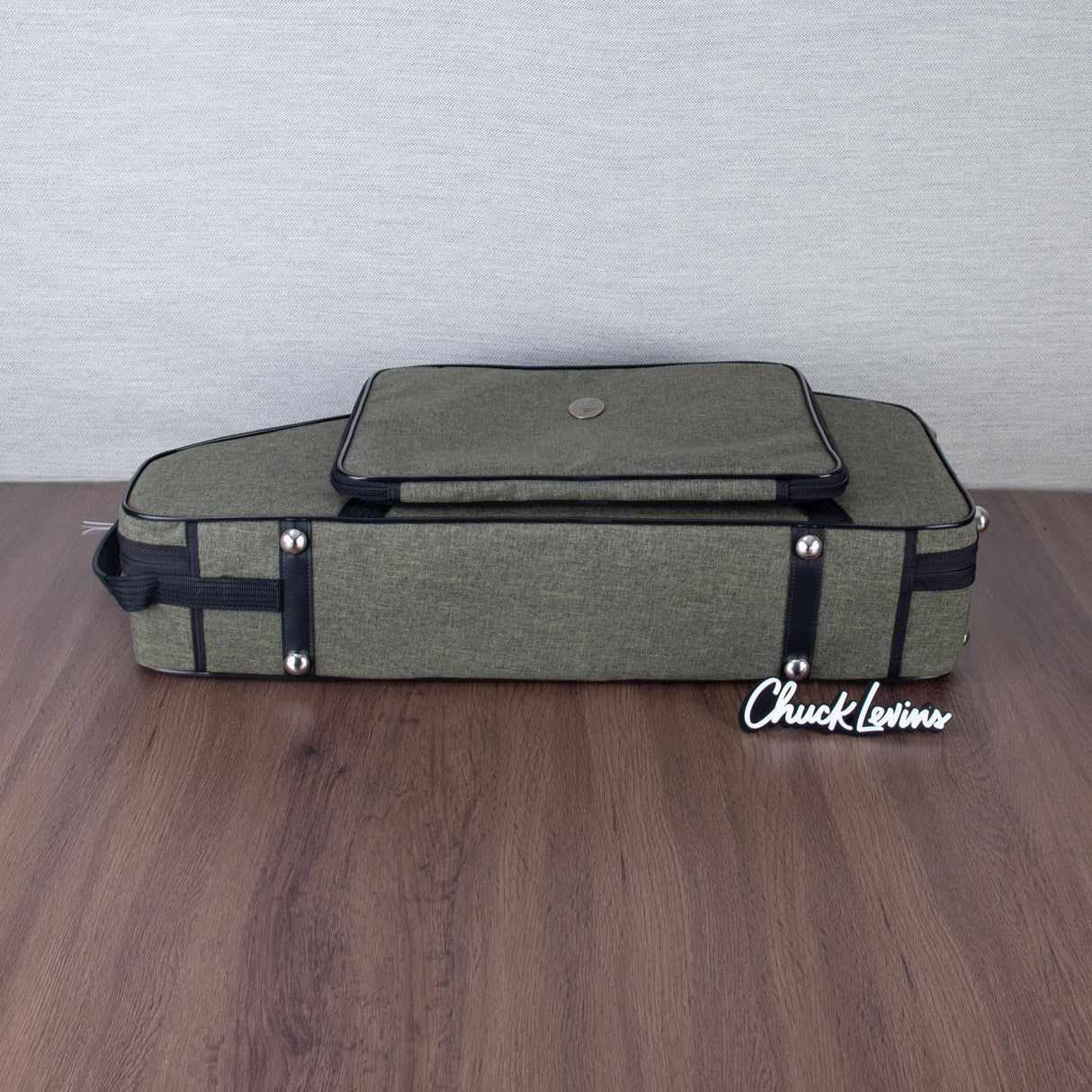 Marcus Bonna Alto and Non-Detachable Curved Soprano Double Saxophone Case - Cationic Green