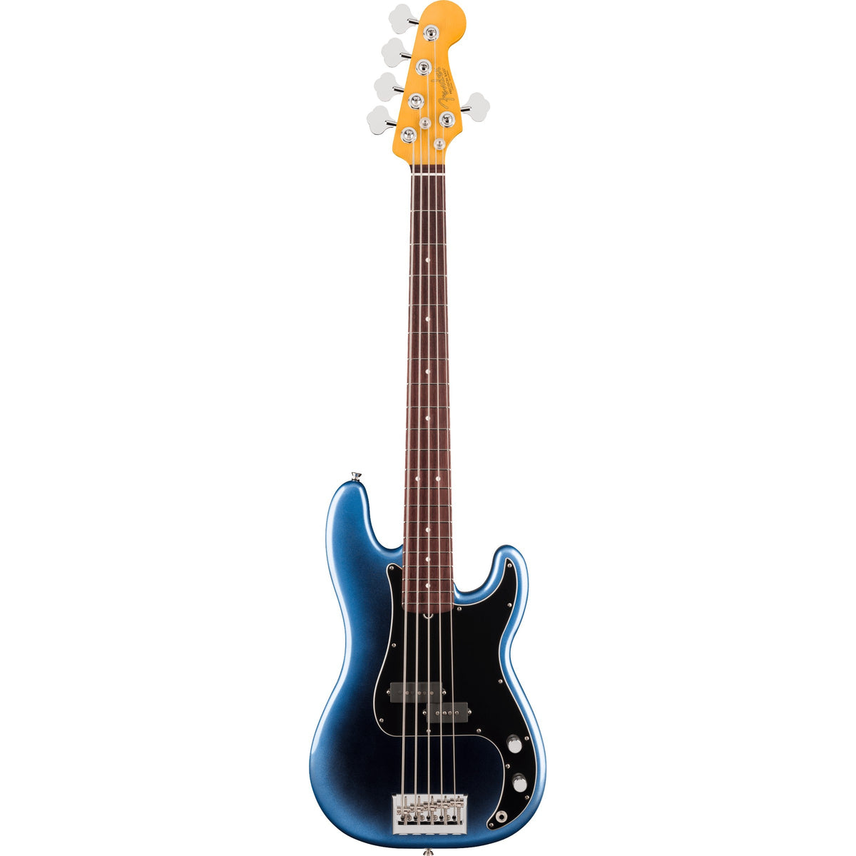 Fender American Professional Precision V 5-String Electric Bass Guitar, Rosewood Fingerboard - Dark Night