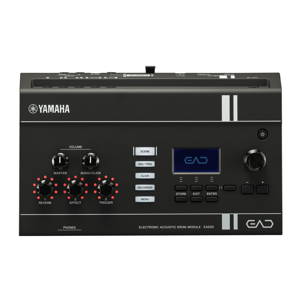 Yamaha EAD20 Electronic Acoustic Drum Module Featuring Advanced Sound Engine with Stereo Condenser Microphone and Trigger Pickup