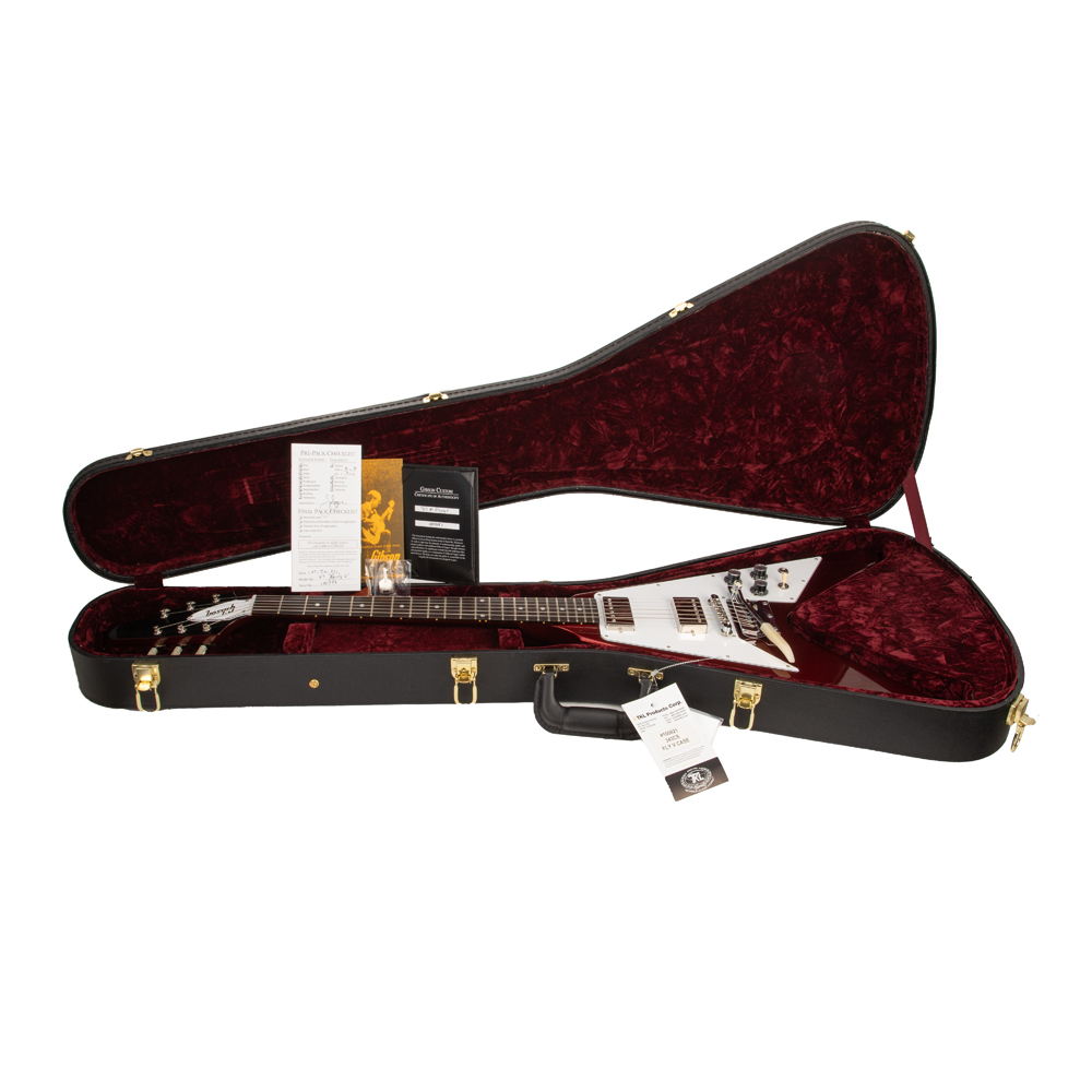 Gibson Custom Shop 1967 Mahogany Flying V with Vibrola, Gloss Finish - Sparkling Burgundy - #100997