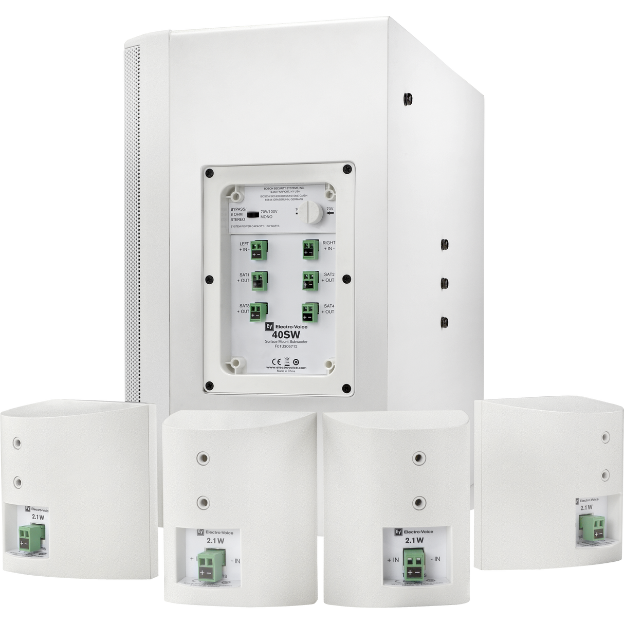 Electro-Voice EVID-S44 Wall Mount Speaker System Package - White