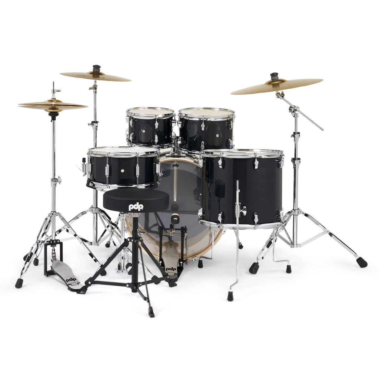 PDP Mainstage 5-Piece Drum Set - Black Sparkle