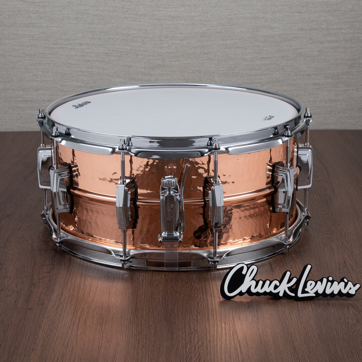 Ludwig Copper Phonic 6.5x14-Inch Snare - Hammered Shell, Imperial Lugs