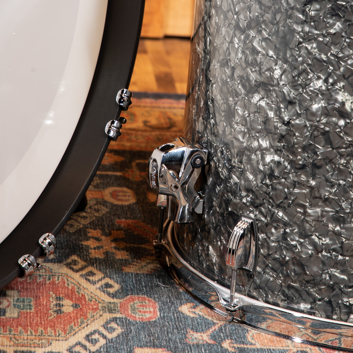 Ludwig USA Classic Maple CL Custom Fab 3-Piece Shell Pack - Black Pearl Wrap