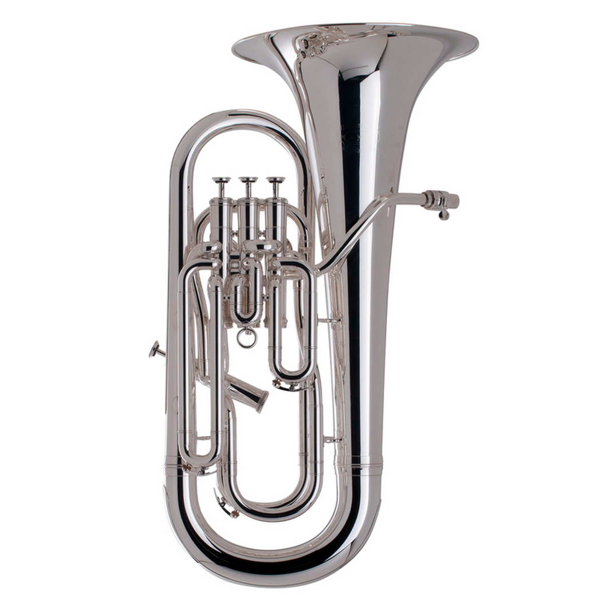 Adams E1 Custom Euphonium with Yellow Brass Bell - Silver Plated