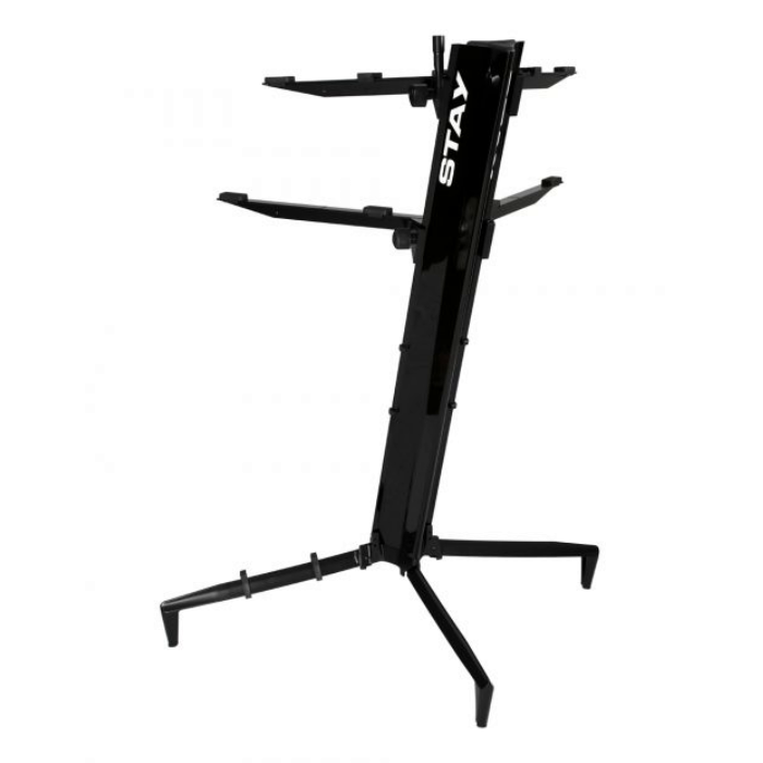 Stay Music Tower Series Double-Tier Keyboard Stand - Black - New