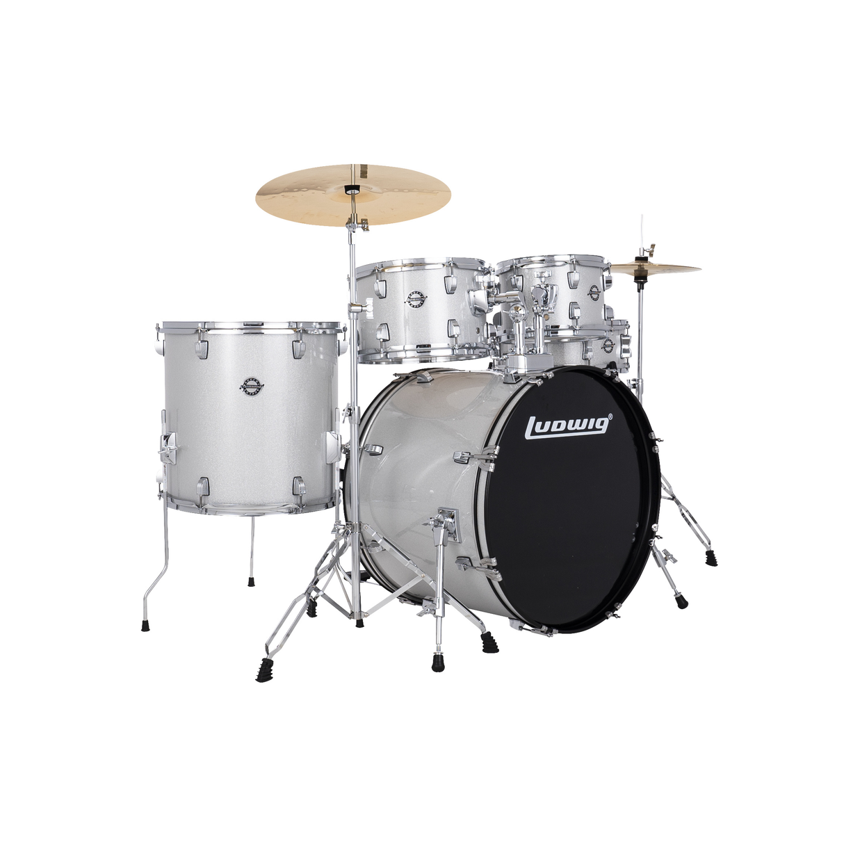 Ludwig Accent Drive Series 5-Piece Drum Kit - Silver Sparkle