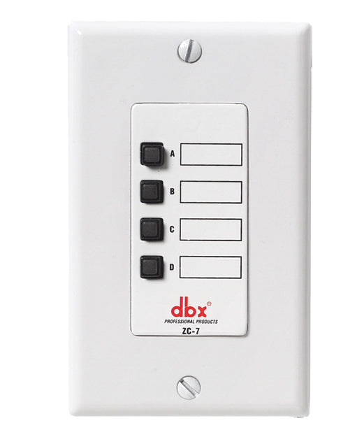 DBX Professional ZC-7 ZonePRO Microphone Page Assignment Controller