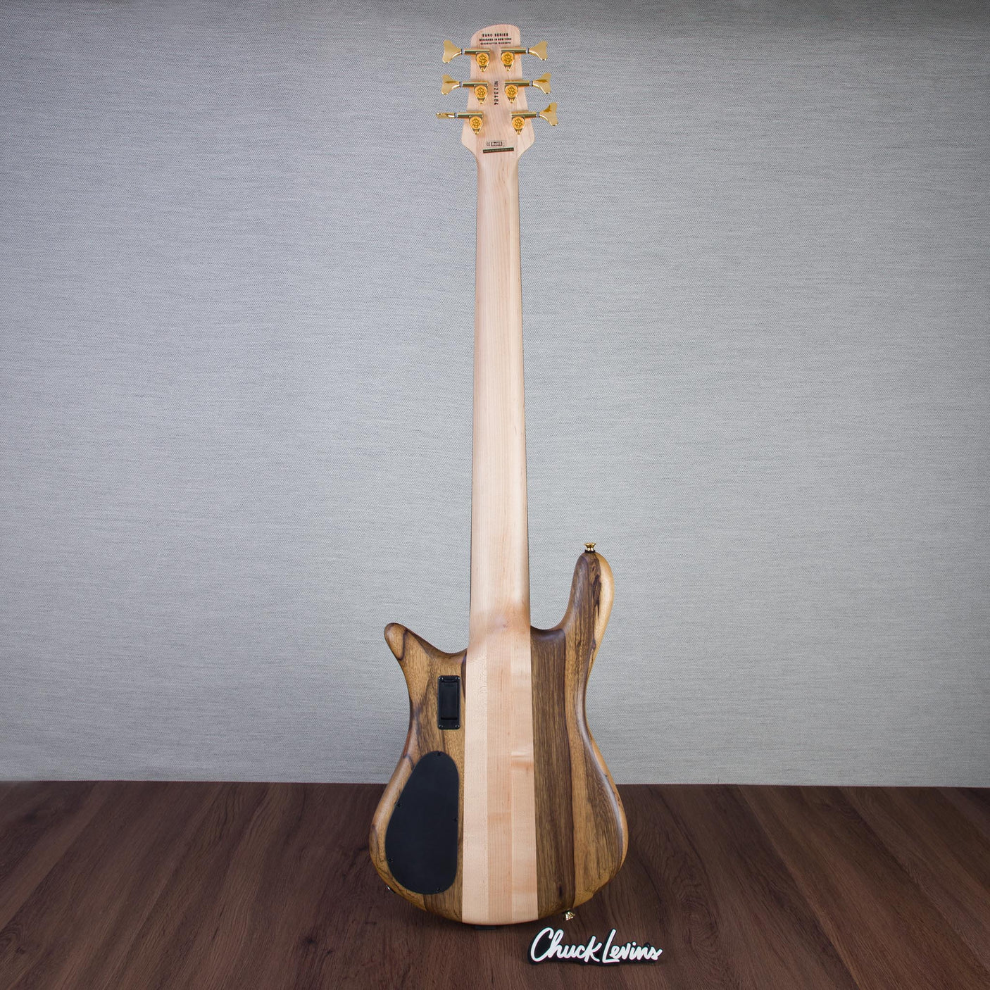 Spector Euro 6 LT Solid Korina Wings 6-String Electric Bass Guitar - Natural Satin - CHUCKSCLUSIVE - #NB23484