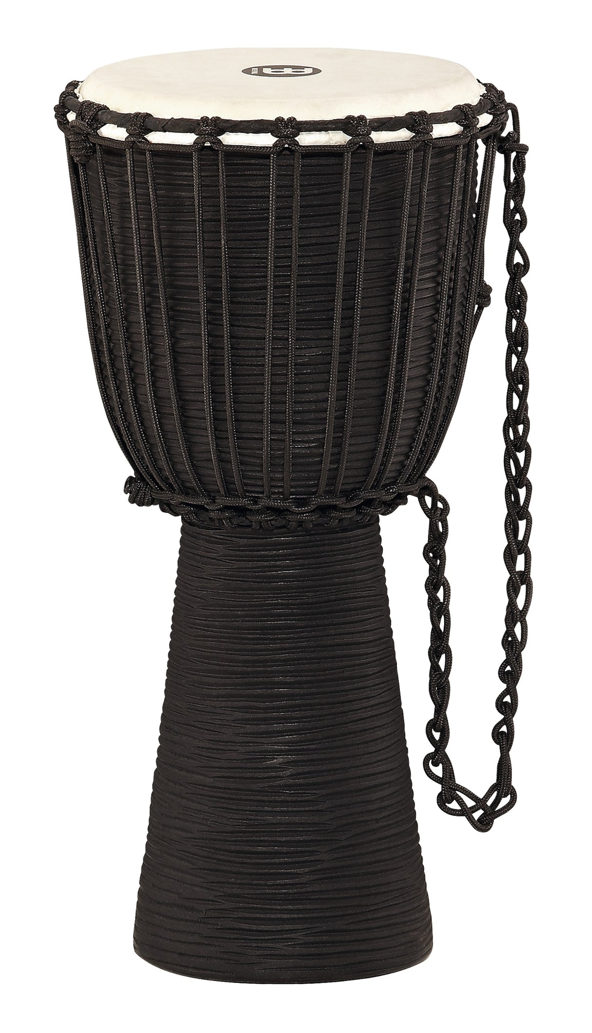 Meinl HDJ3-M Rope Tuned Headliner Series Wood Djembe Black River Series 10"