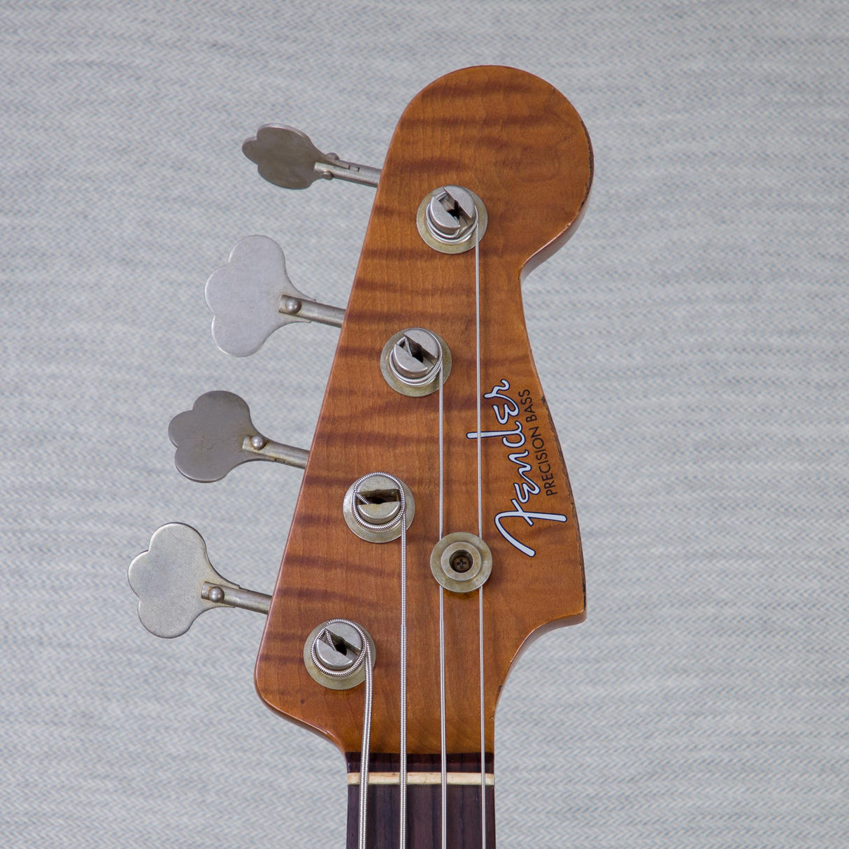 Fender Custom Shop Artisan Flame Precision Bass Electric Guitar - Aged Cherry Sunburst - #CZ587740