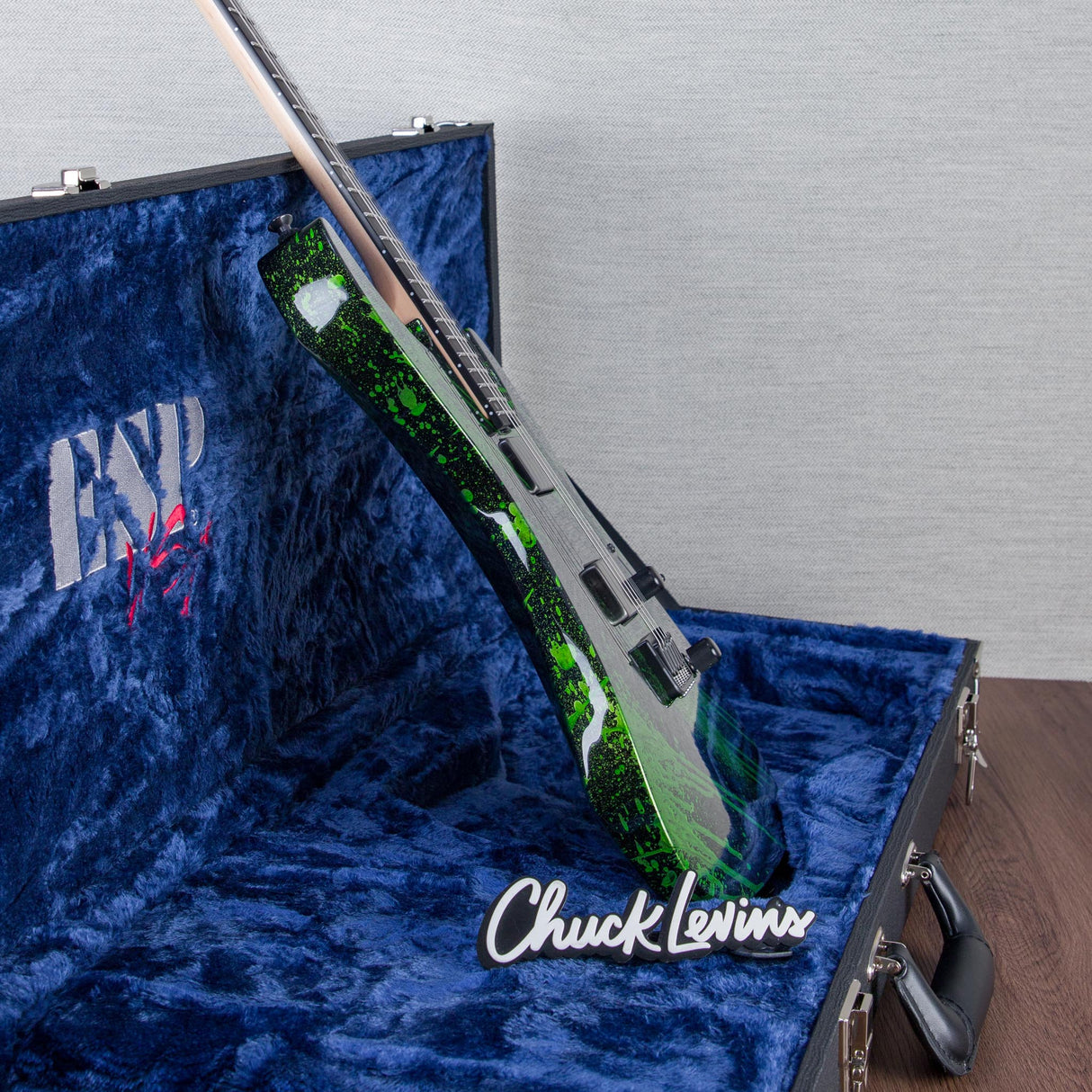 ESP USA M-II HT Electric Guitar - Alien Blood Splater - #US24803