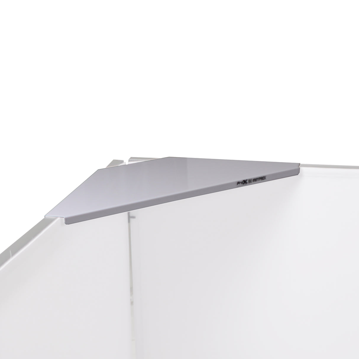ProX XF-4X3048W MK2 Four Panel Collapse and Go DJ Facade with White Frame and Carry Bag