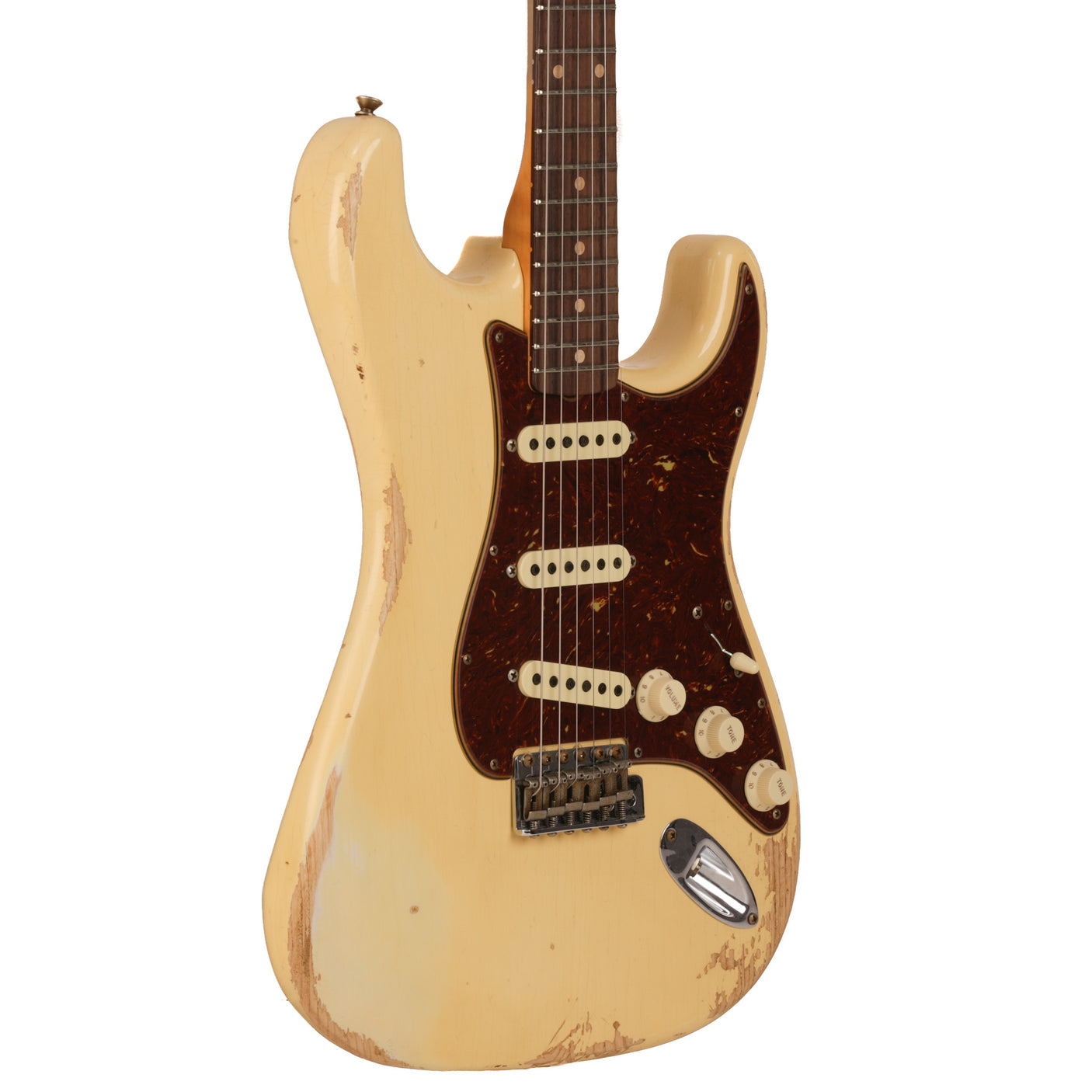 Fender Custom Shop 1962 Stratocaster Heavy Relic Guitar - Aged Vintage White - CHUCKSCLUSIVE - #R120688