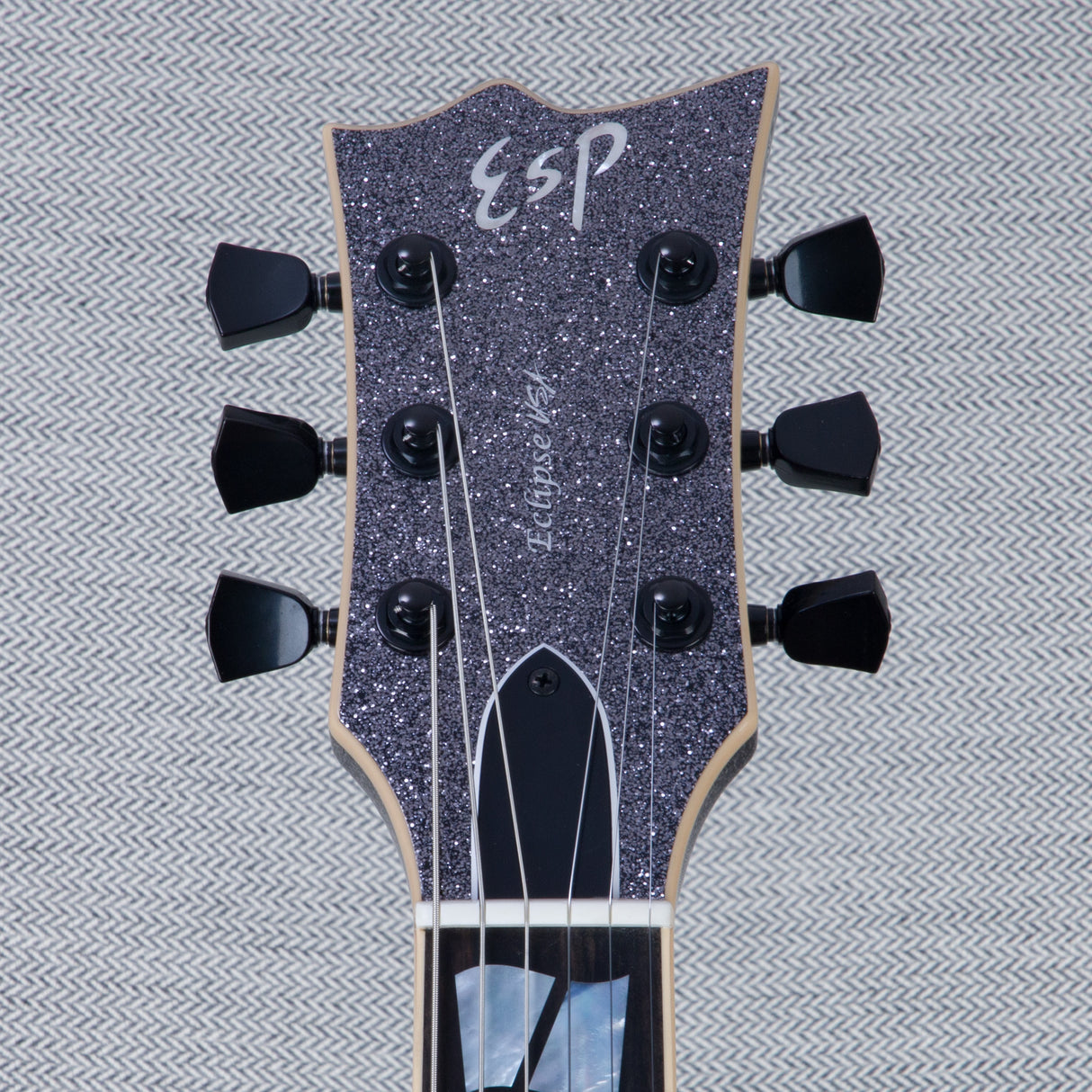 ESP USA Eclipse Electric Guitar - Black Sparkle - #US24477 - Mint, Open Box