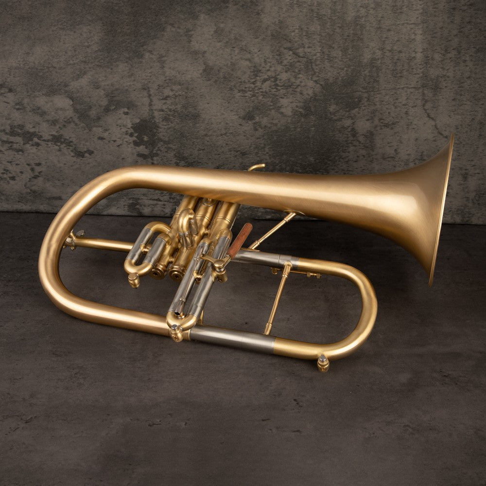 Scodwell Bb Flugelhorn with Rose Bell - Brushed Lacquer