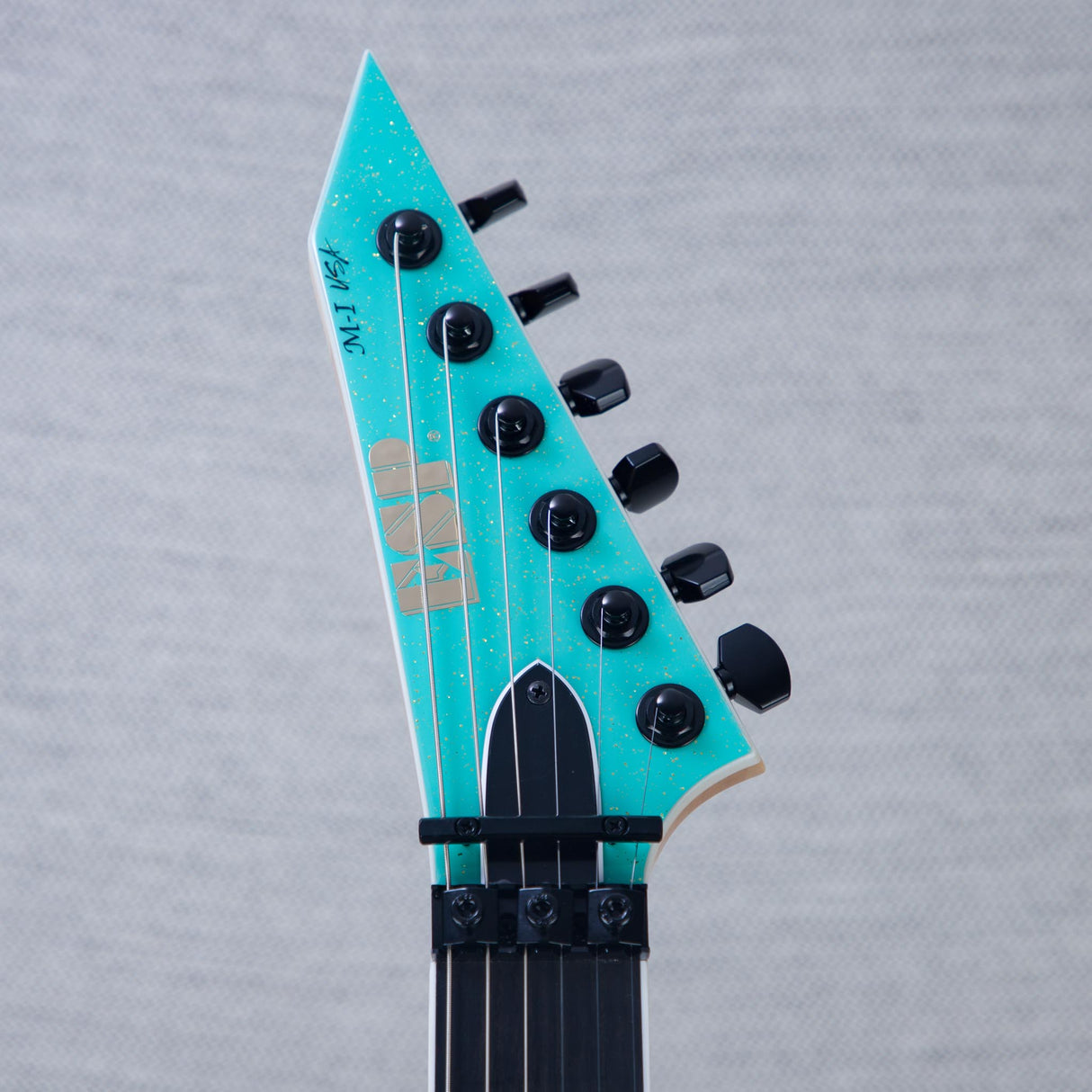 ESP USA M-I DX FR Electric Guitar - Midori Gold Sparkle - #US24704