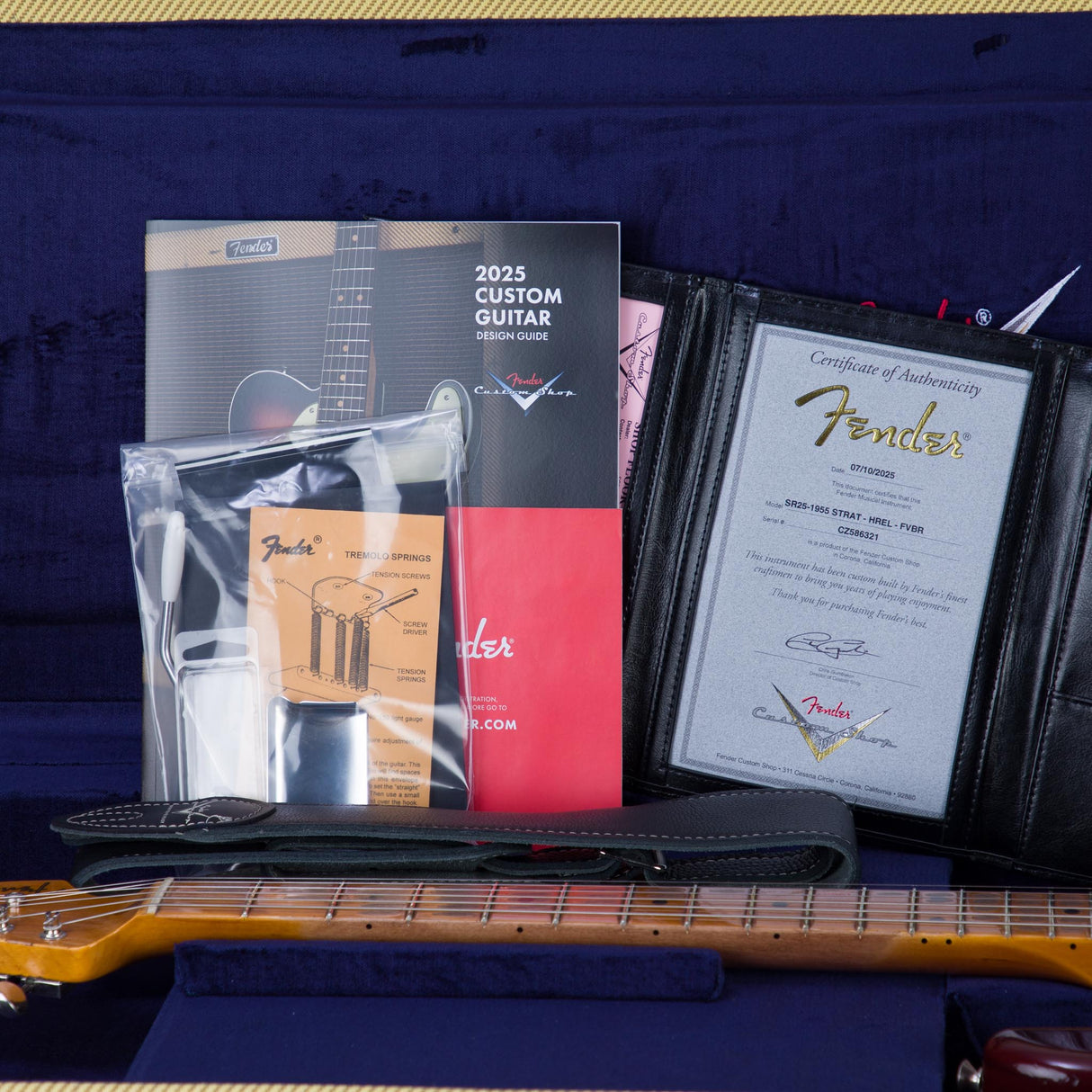 Fender Custom Shop 1955 Stratocaster Electric Guitar Heavy Relic - Faded Violin Burst - #CZ586321