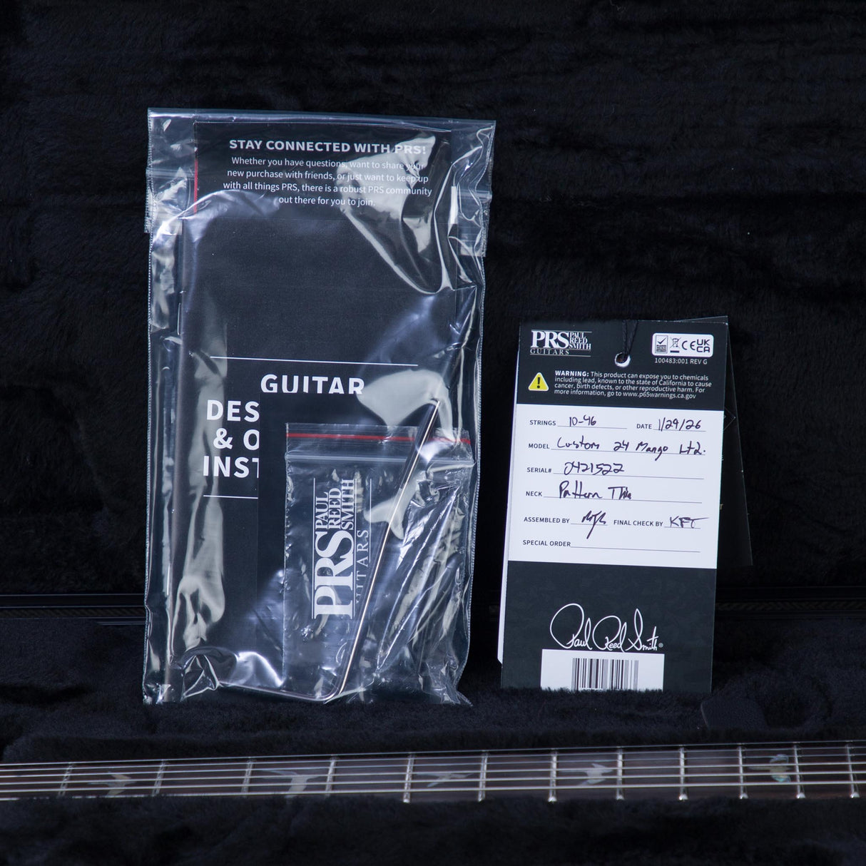 PRS Custom 24 Mango/Ziricote Electric Guitar - Blood Orange - #0421522