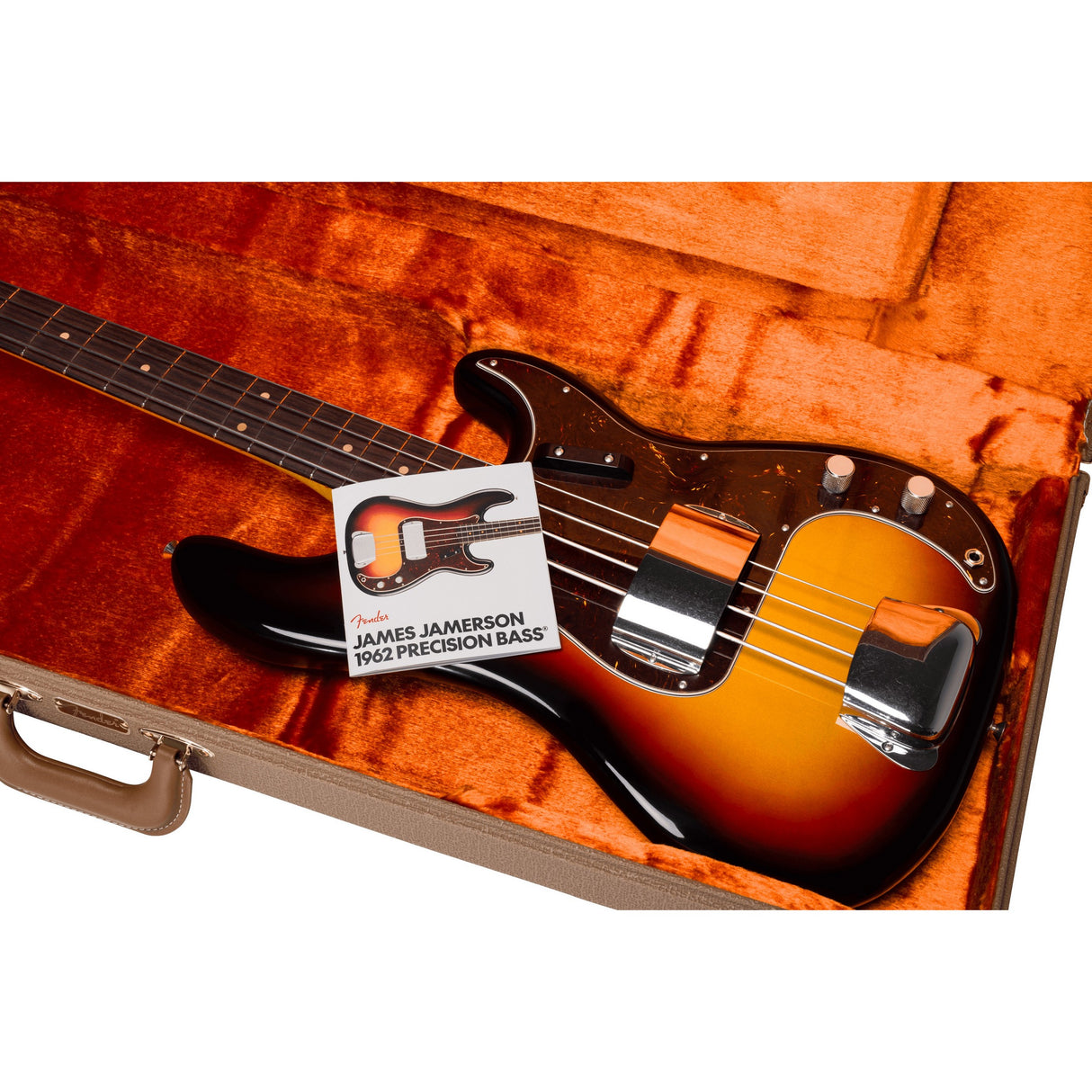 Fender James Jamerson Signature 1962 Precison Electric Bass Guitar, Rosewood Fingerboard - 3-Tone Sunburst
