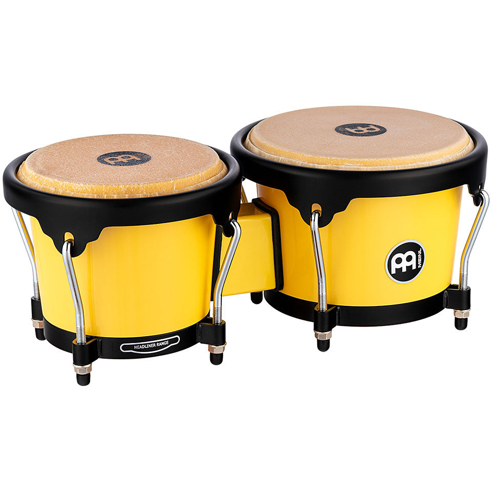 Meinl Percussion Journey Series Bongos, 6 1/2" 7 1/2" - Illum. Yellow